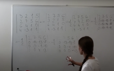 Determinant 2 – Výpočet pomocí Gaussovy eliminace a rozvoje