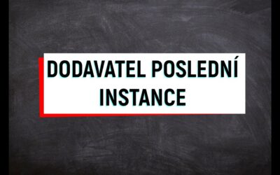 Dodavatel poslední instance
